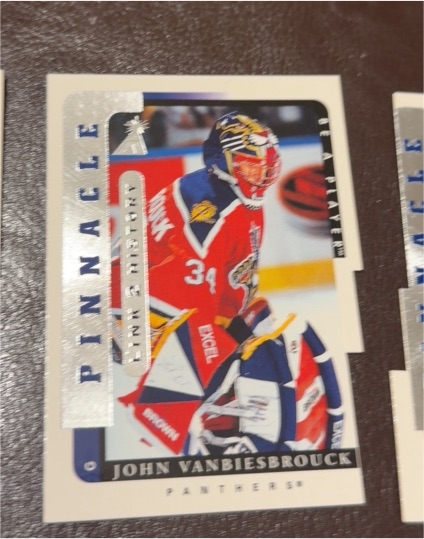 1996-97 Pinnacle Be A Player Link 2 History #LTH-10B John Vanbiesbrouck — front