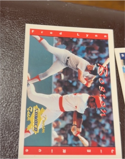 1994 Fleer Sunoco #1 Fred Lynn / Jim Rice — front