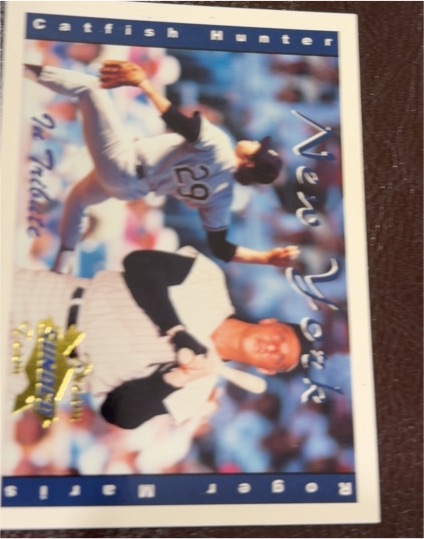 2001 Sunoco/Coca-Cola Dream Team #12 Roger Maris, Catfish Hunter — front