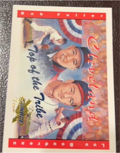 2001 Sunoco Dream Team #11 Bob Feller / Lou Boudreau Cleveland Indians — front