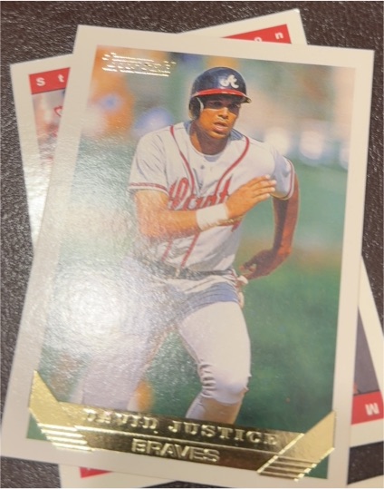 1993 Topps Gold #170 David Justice — front