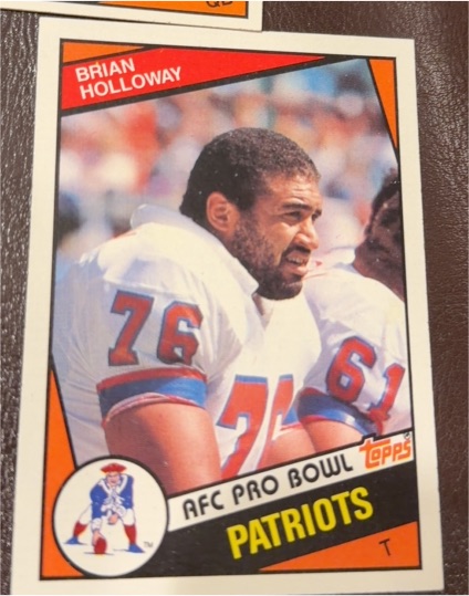 1984 Topps #138 Brian Holloway AFC Pro Bowl Patriots — front