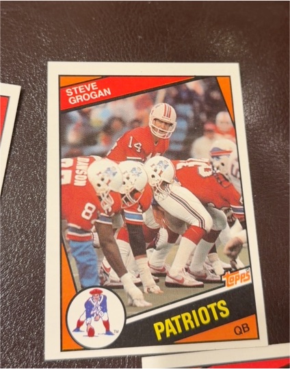 1984 Topps #136 Steve Grogan — front