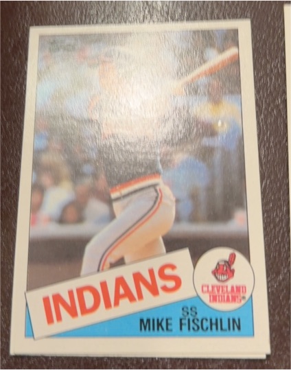 1985 Topps #41 Mike Fischlin Cleveland Indians — front