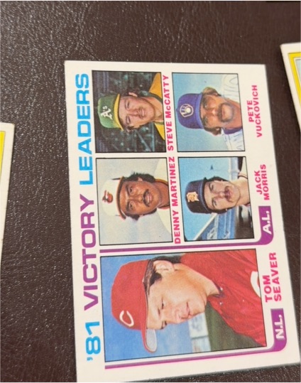 1982 Topps #165 '81 Victory Leaders Tom Seaver — front