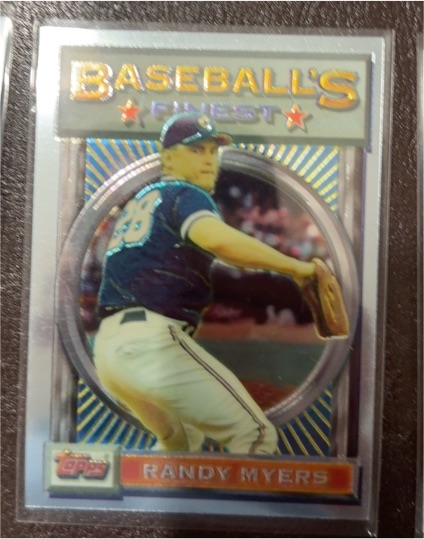1993 Topps Finest #182 Randy Myers — front