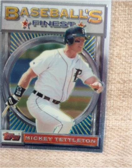 1993 Topps Finest #80 Mickey Tettleton — front