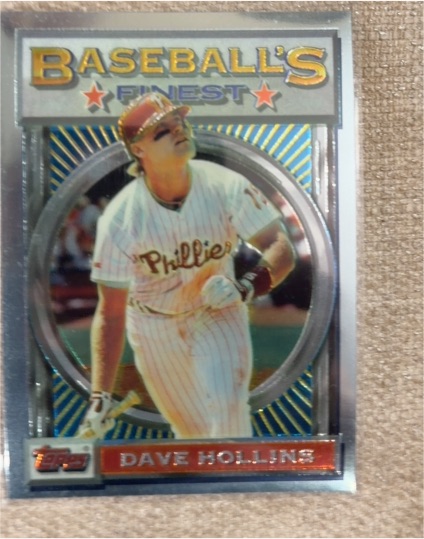 1993 Topps Finest #23 Dave Hollins — front
