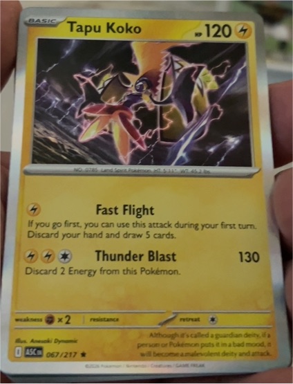 2023 Pokémon Ascended Heroes #067 Tapu Koko — front