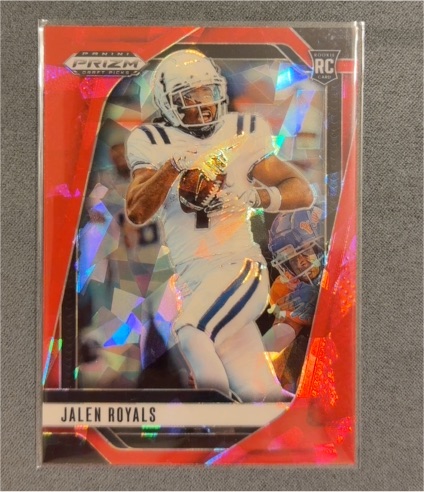2025 Panini Prizm Draft Picks #139 Jalen Royals Red Ice Rookie — front