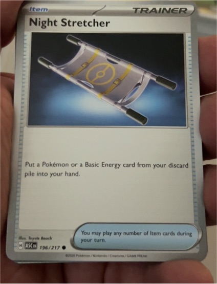 2025 Pokémon Ascended Heroes #196 Night Stretcher — front