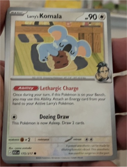 2026 Pokémon Ascended Heroes #175 Larry's Komala — front