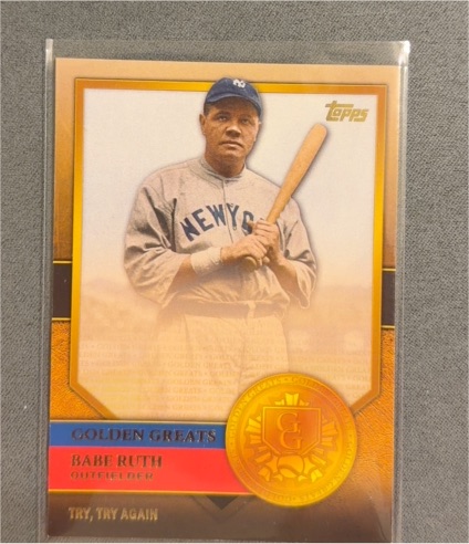 2012 Topps Golden Greats #GG-74 Babe Ruth — front