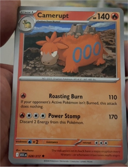 2026 Ascended Heroes #028 Camerupt — front
