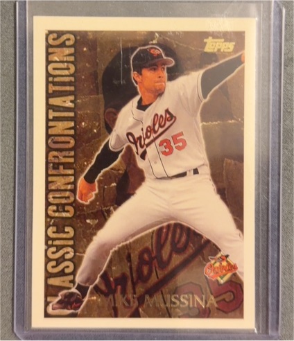1996 Topps Classic Confrontations #CC12 Mike Mussina — front
