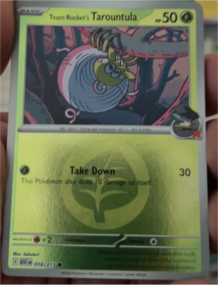 2022 Pokémon Sv10: Destined Rivals #019 Team Rocket's Tarountula — front