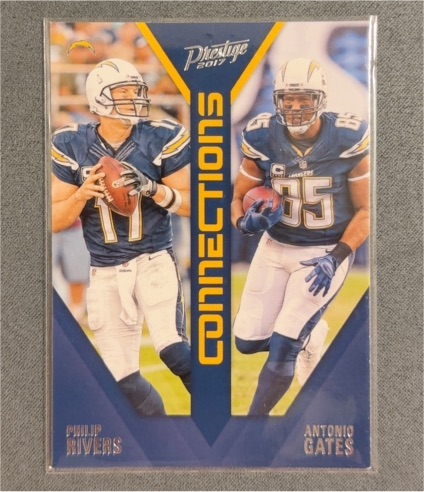 2017 Panini Prestige #17 Philip Rivers / Antonio Gates Connections — front