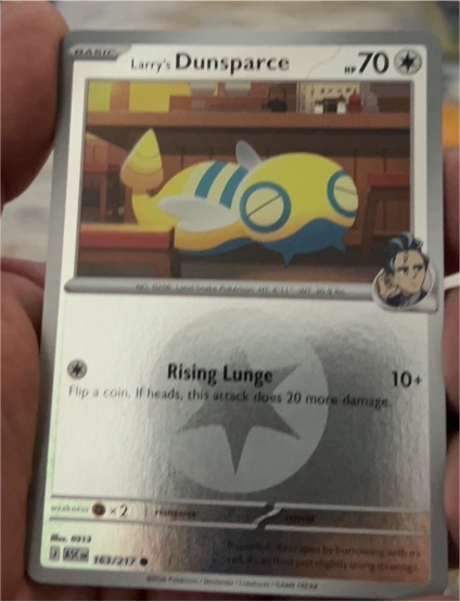 2023 Ascended Heroes #163 Larry's Dunsparce — front