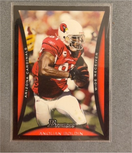 2008 Bowman #58 Anquan Boldin — front