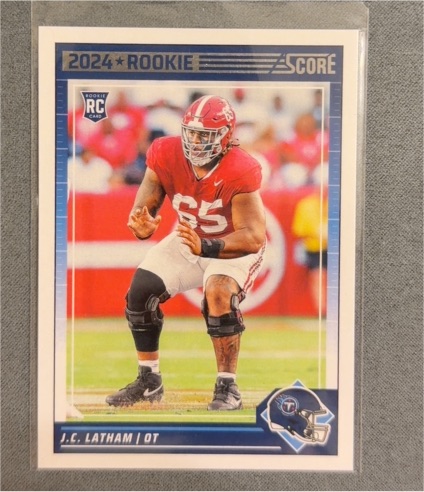 2024 Score #318 J.C. Latham Rookie — front