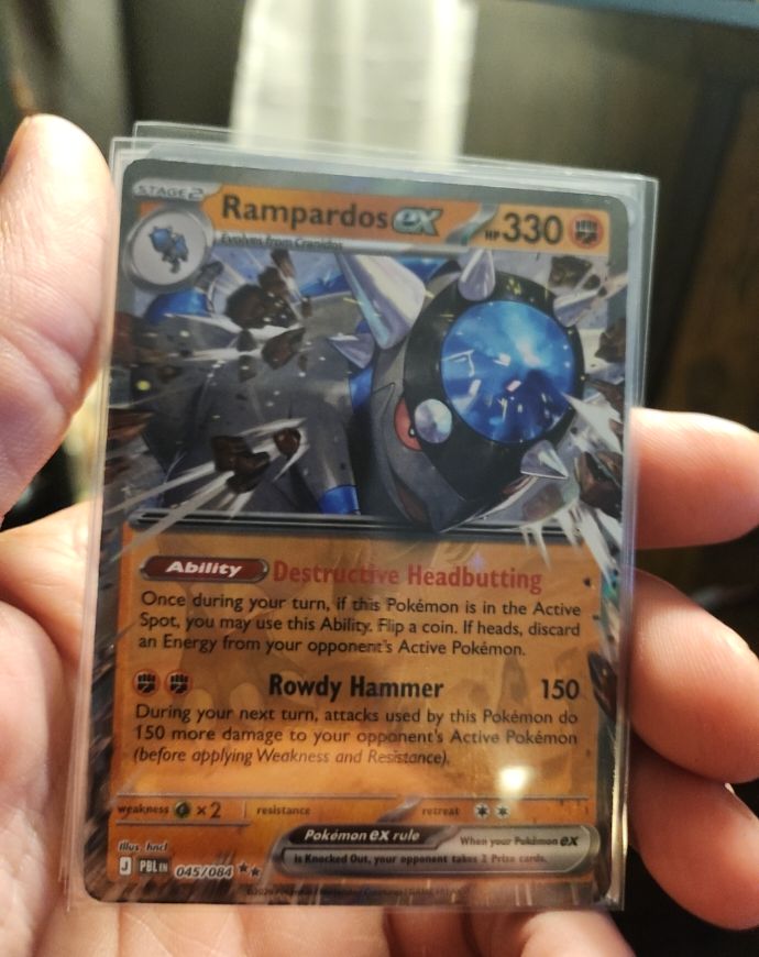 2016 The Pokémon Company Rampardos EX 045/084 Pitch Black — front