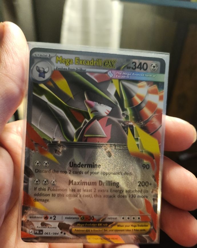 2015 Nintendo Pokémon TCG Mega Excadrill EX 065/084 — front