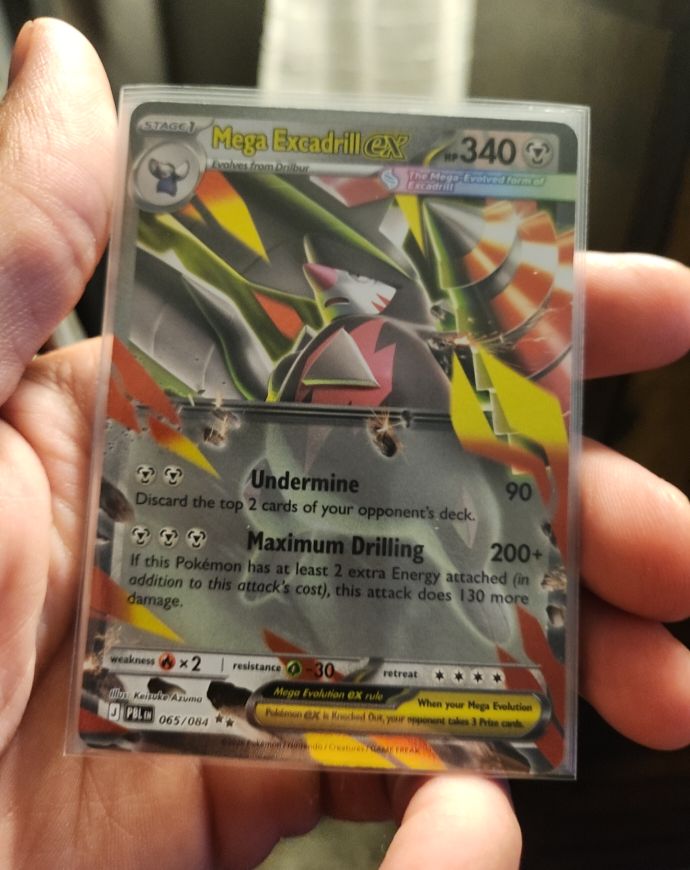 2015 Pokémon Mega Excadrill EX #065/084 — front