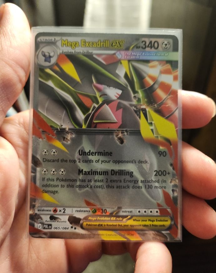 2015 Pokémon TCG Mega Excadrill EX 065/084 — front