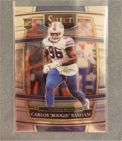 2021 Panini Select #92 Carlos "Boogie" Basham RC Buffalo Bills — front
