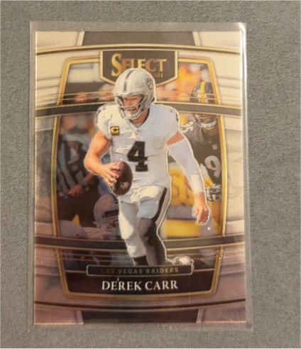 2021 Panini Select #21 Derek Carr — front