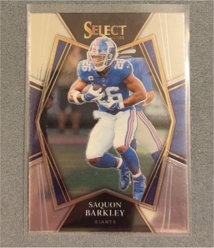2021 Panini Select Football Premier Level #126 Saquon Barkley — front