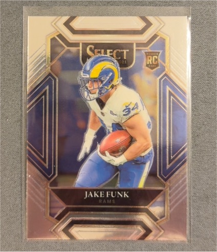 2021 Panini Select #299 Jake Funk Rookie Los Angeles Rams — front