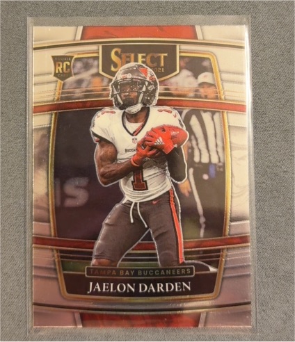 2021 Panini Select #77 Jaelon Darden Tampa Bay Buccaneers Rookie — front