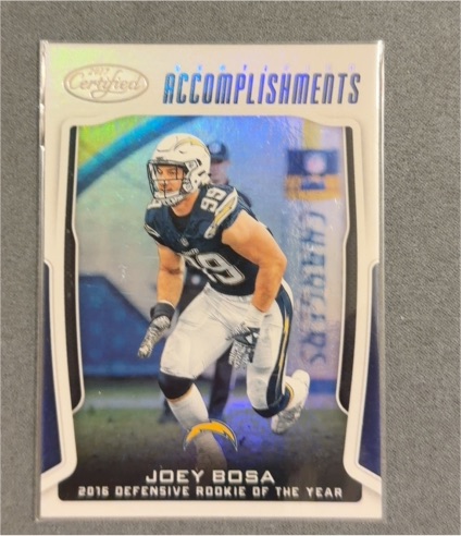2017 Panini Certified Accomplishments #CA-BO Joey Bosa — front