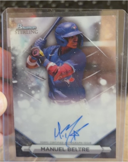 2023 Bowman Sterling #PA-MB Manuel Beltre — front