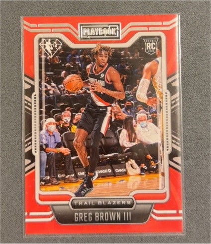 2021-22 Panini Chronicles Playbook #271 Greg Brown III — front