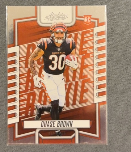 2023 Panini Absolute #142 Chase Brown Rookie — front