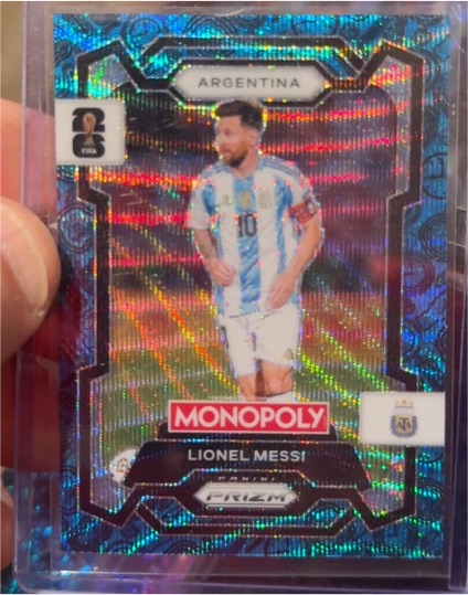 2026 Panini Prizm Monopoly #1 Lionel Messi — front