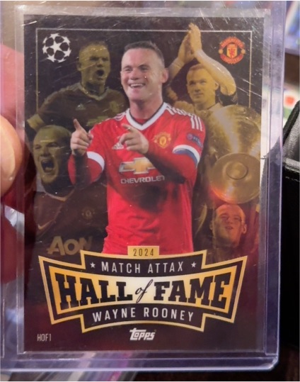 2024 Topps Match Attax Hall of Fame #HOF1 Wayne Rooney — front