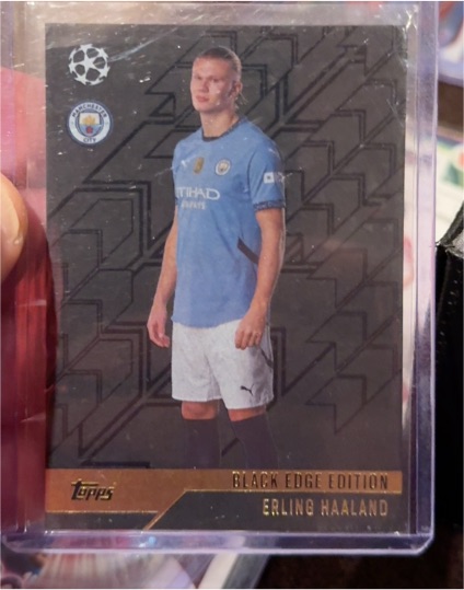 2024 Topps UEFA Champions League Black Edge Edition #BE6 Erling Haaland — front