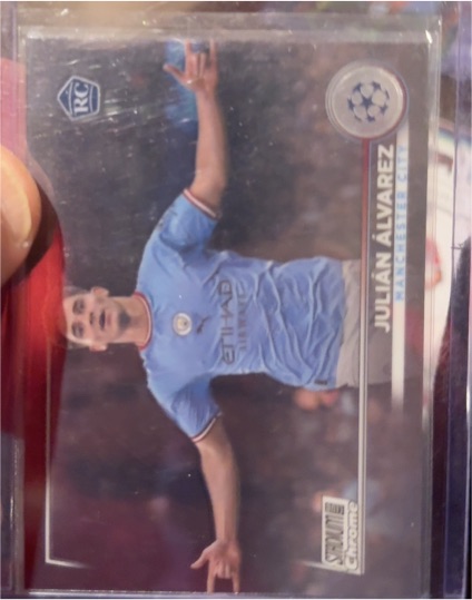 2022-23 Topps Stadium Club Chrome UEFA #14 Julian Alvarez RC — front