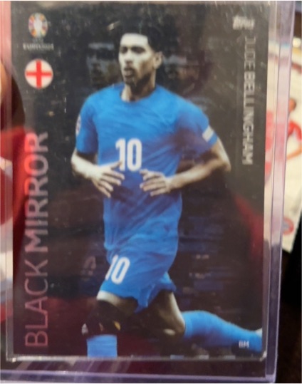 2024 Topps Match Attax EURO 2024 BLACK MIRROR BM Jude Bellingham — front
