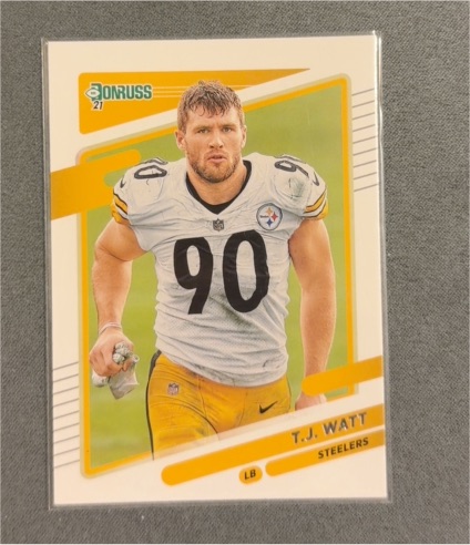 2021 Donruss #22 T.J. Watt — front