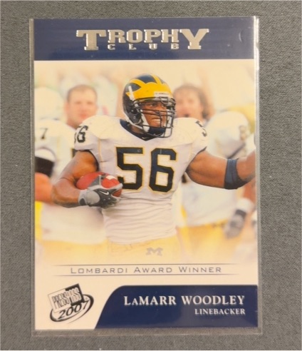 2007 Press Pass #68 LaMarr Woodley Trophy Club — front