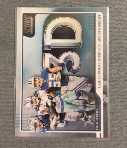 2020 Score #3D-JLD DeMarcus Lawrence / Jaylon Smith / Leighton Vander Esch — front