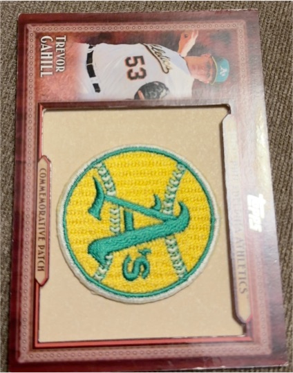2011 Topps Commemorative Patch #TLMP-TC Trevor Cahill — front
