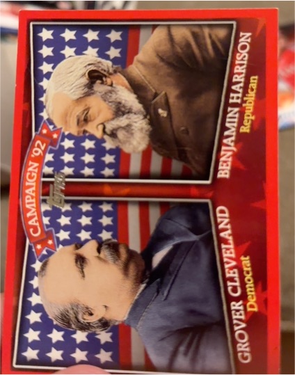 2008 Topps Historical Campaign Match-Ups #HCM-1892 Benjamin Harrison / Grover Cleveland — front