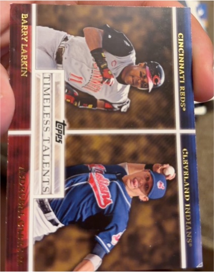 2012 Topps Timeless Talents #TT-13 Barry Larkin / Asdrubal Cabrera — front