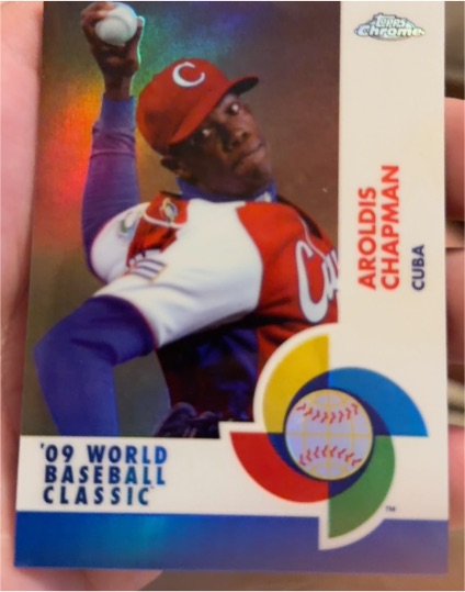 2009 Topps Chrome World Baseball Classic #W23 Aroldis Chapman — front