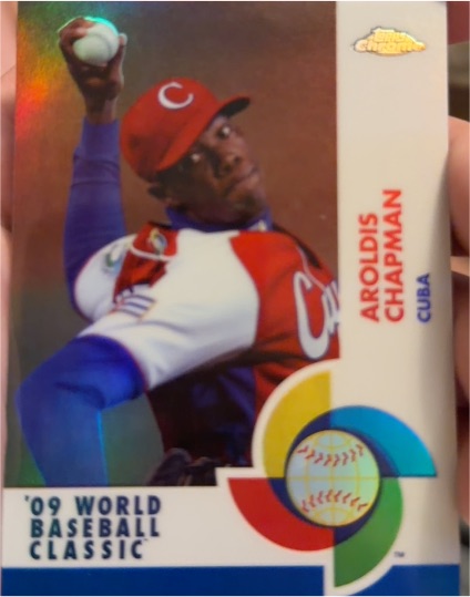 2009 Topps Chrome World Baseball Classic #W23 Aroldis Chapman — front